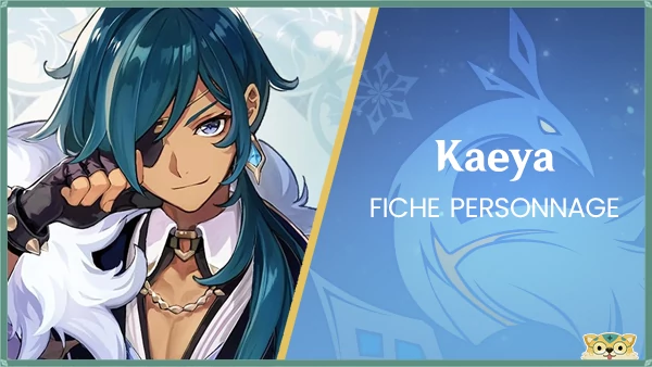 Kaeya Genshin impact, fiche build personnage